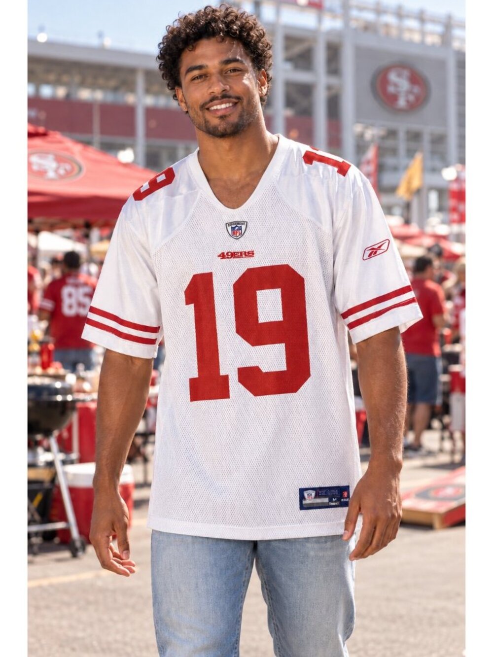Vintage 2006 Reebok San Francisco 49ers Custom Nico 19 NFL Jersey Men’s M NWOT